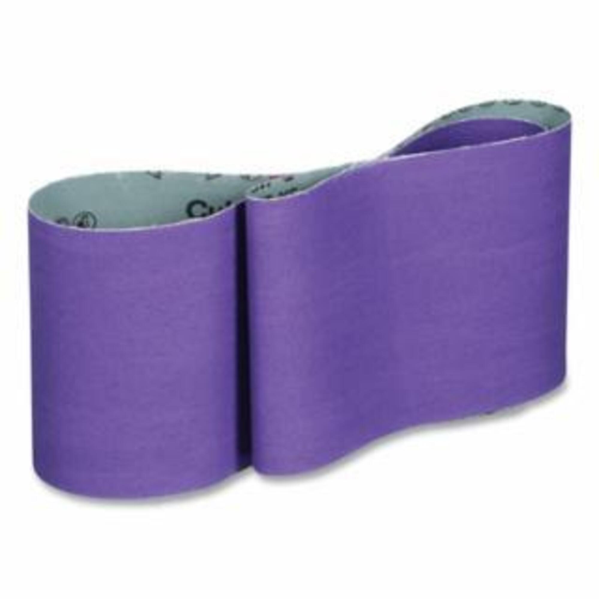 Cubitron™ 3 Cloth Belt 1184F, Precision Shaped Ceramic, 52 in W x 103 in L, 80+ Grit, Film-lok, Single-flex